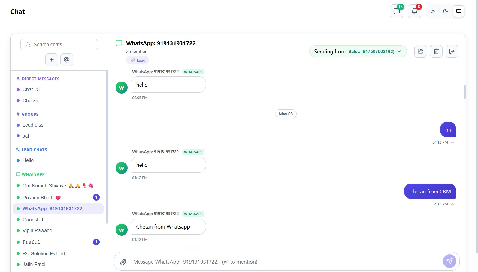 WhatsApp & Chat UI Showcase