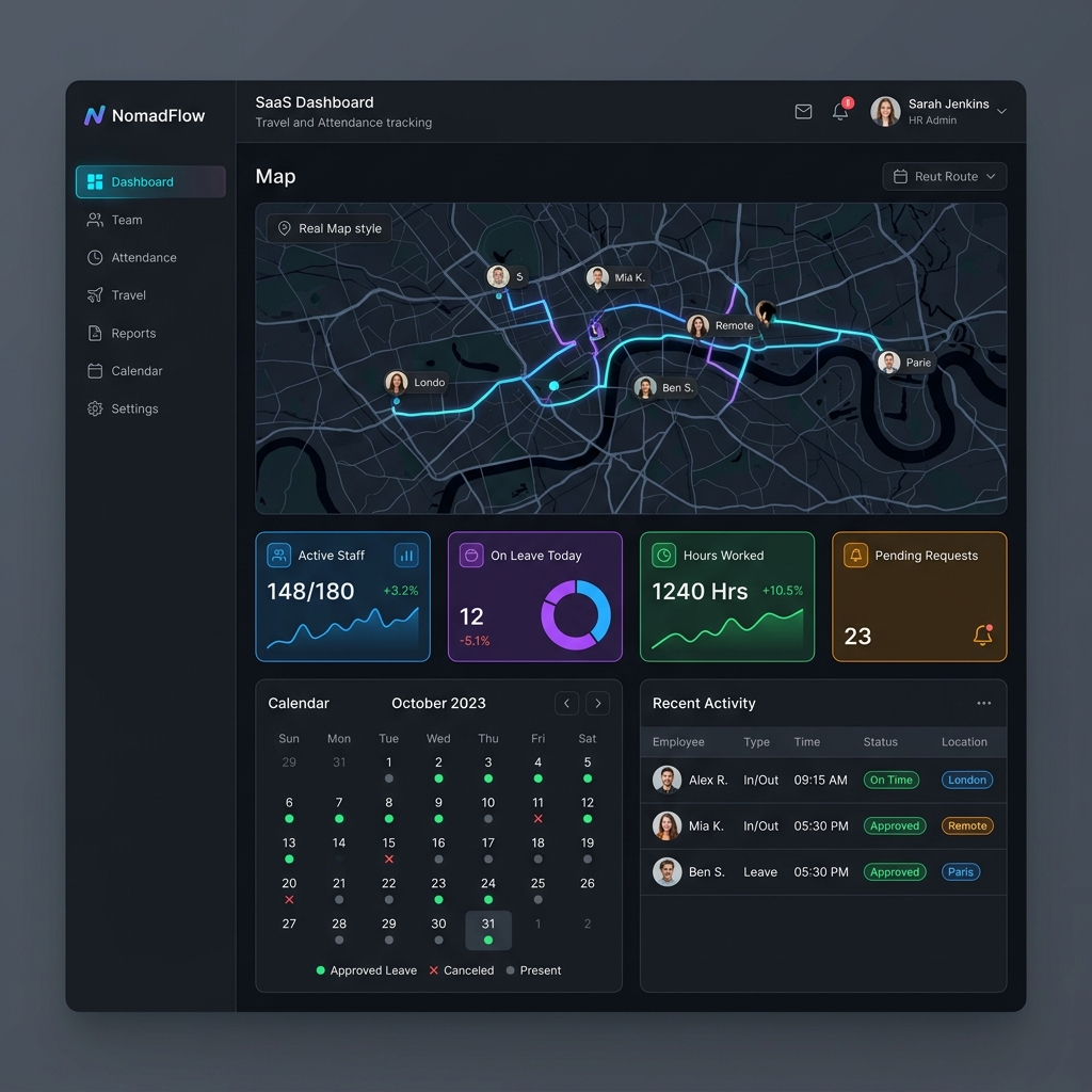 Site Visit Tracking UI